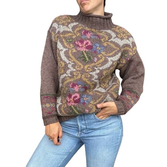 Vintage Express Tricot Wool Blend Pullover Sweater Tunic Length Women Size S - Picture 4 of 11